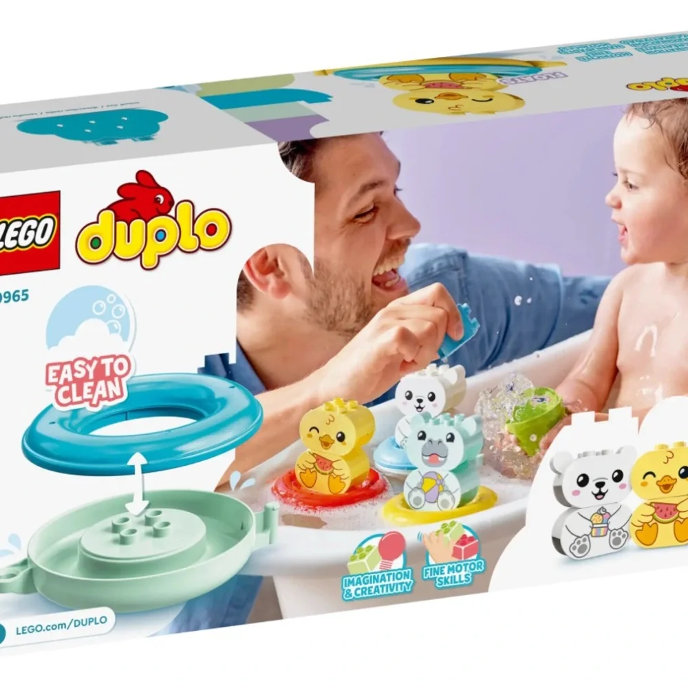 Bath Time Fun: Floating Animal Train Duplo Set - Picture 1 of 4